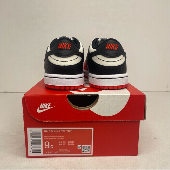 Nike Dunk Low EMB NBA 75th Anniversary “Chicago” NEW 2022 - Picture 4 of 4